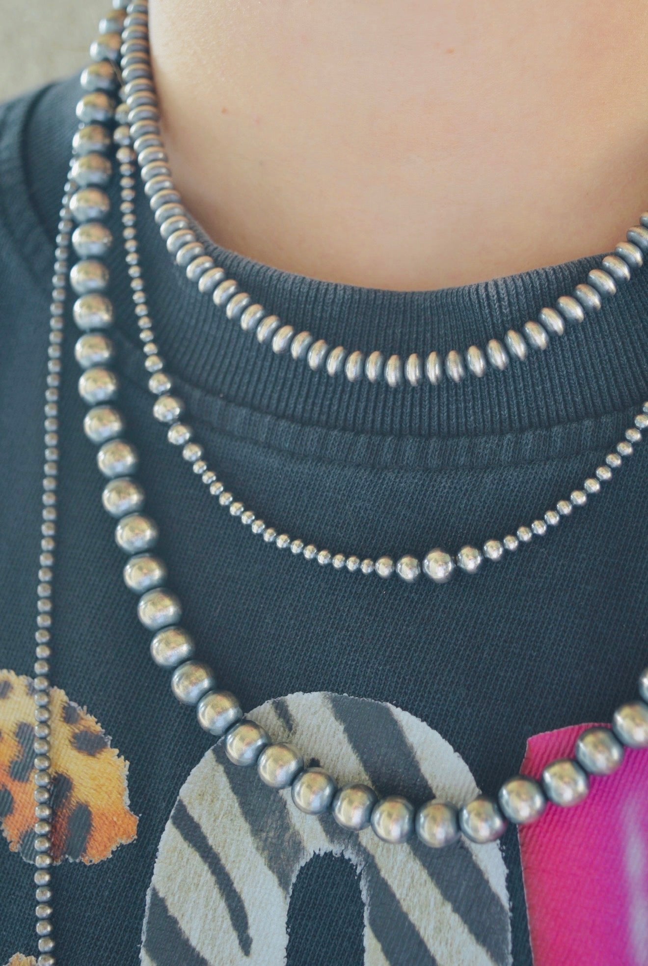 Saucer Pearl Choker Necklace 