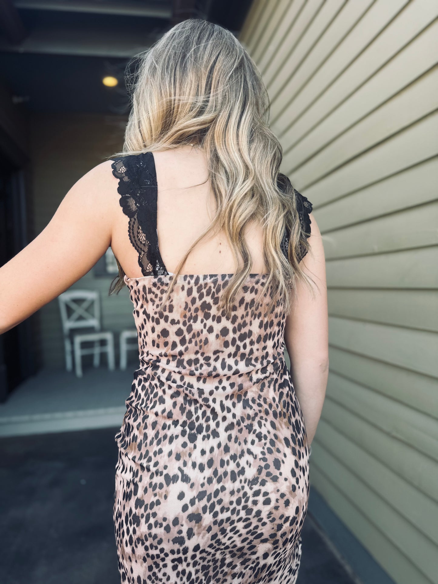 Leopard Lace Dress
