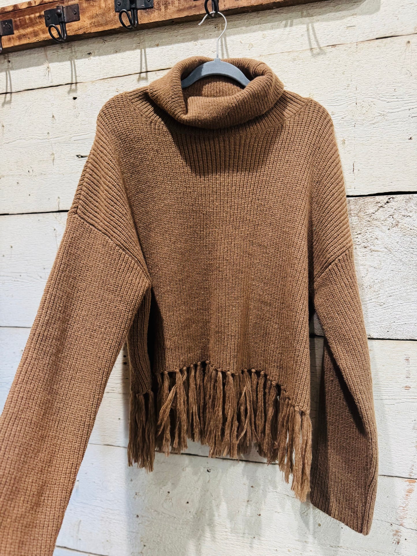 Fringe Ribbed Sweater