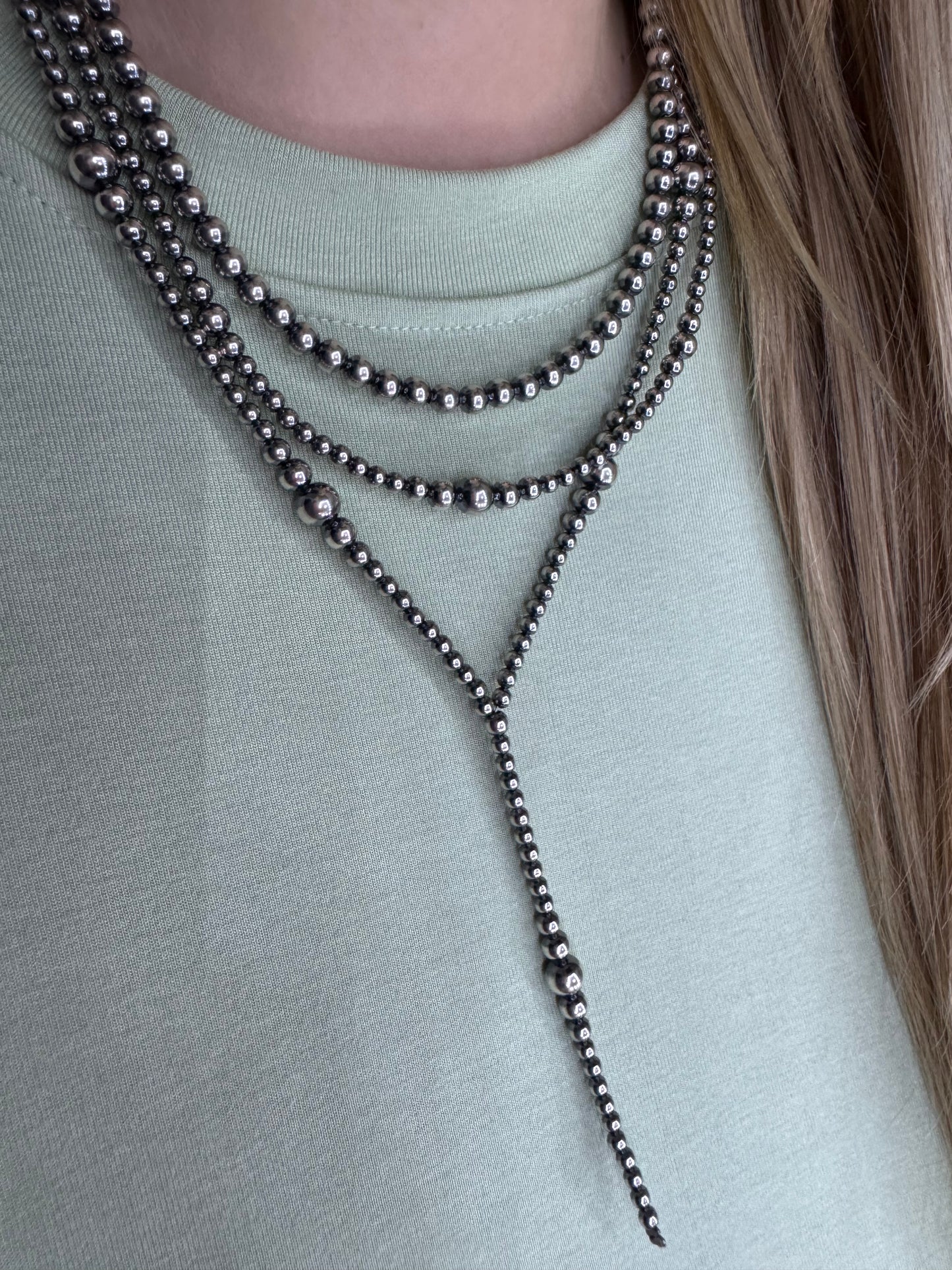 6mm 18 inch Navajo Necklace