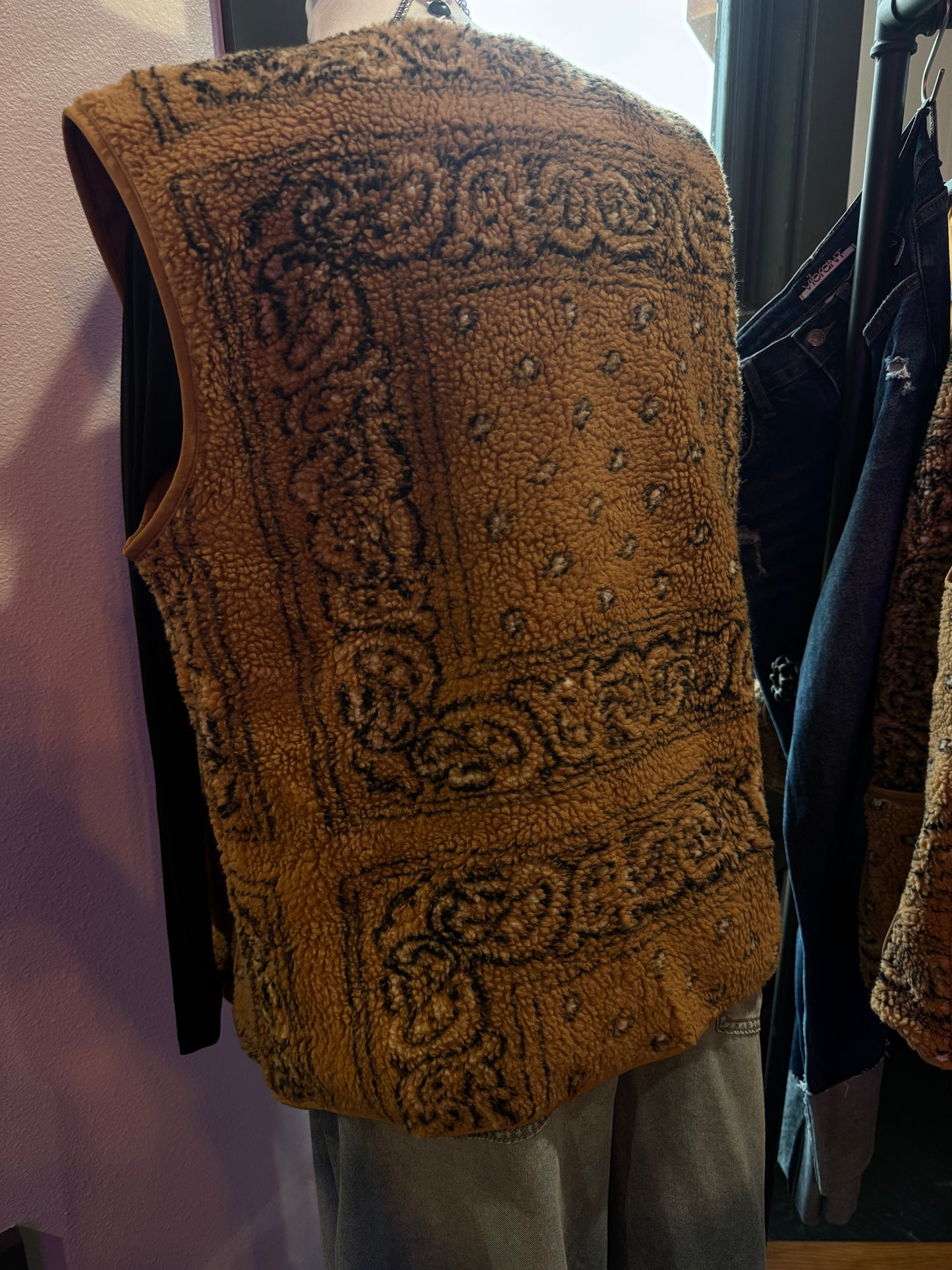 Brown Paisley Vest