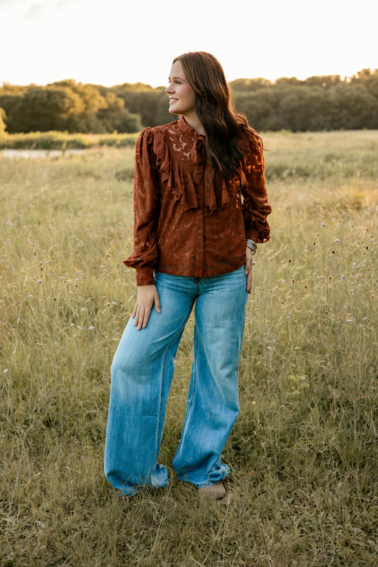 Super High Riser Wide Leg Jeans