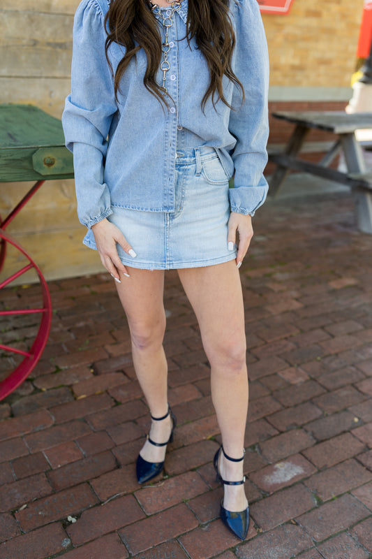 Mid Waisted Mini Skort