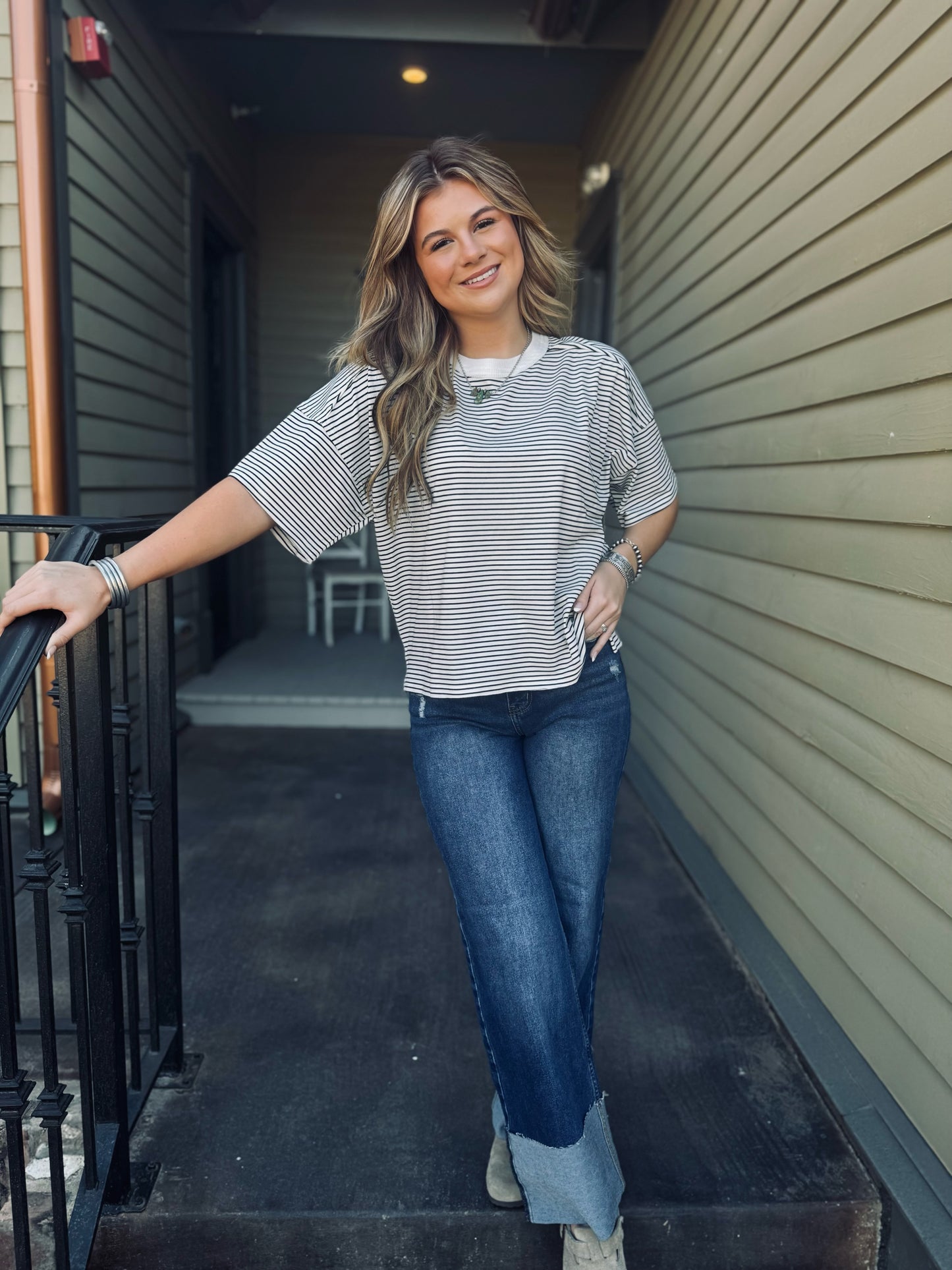 Stripped Oversized tee