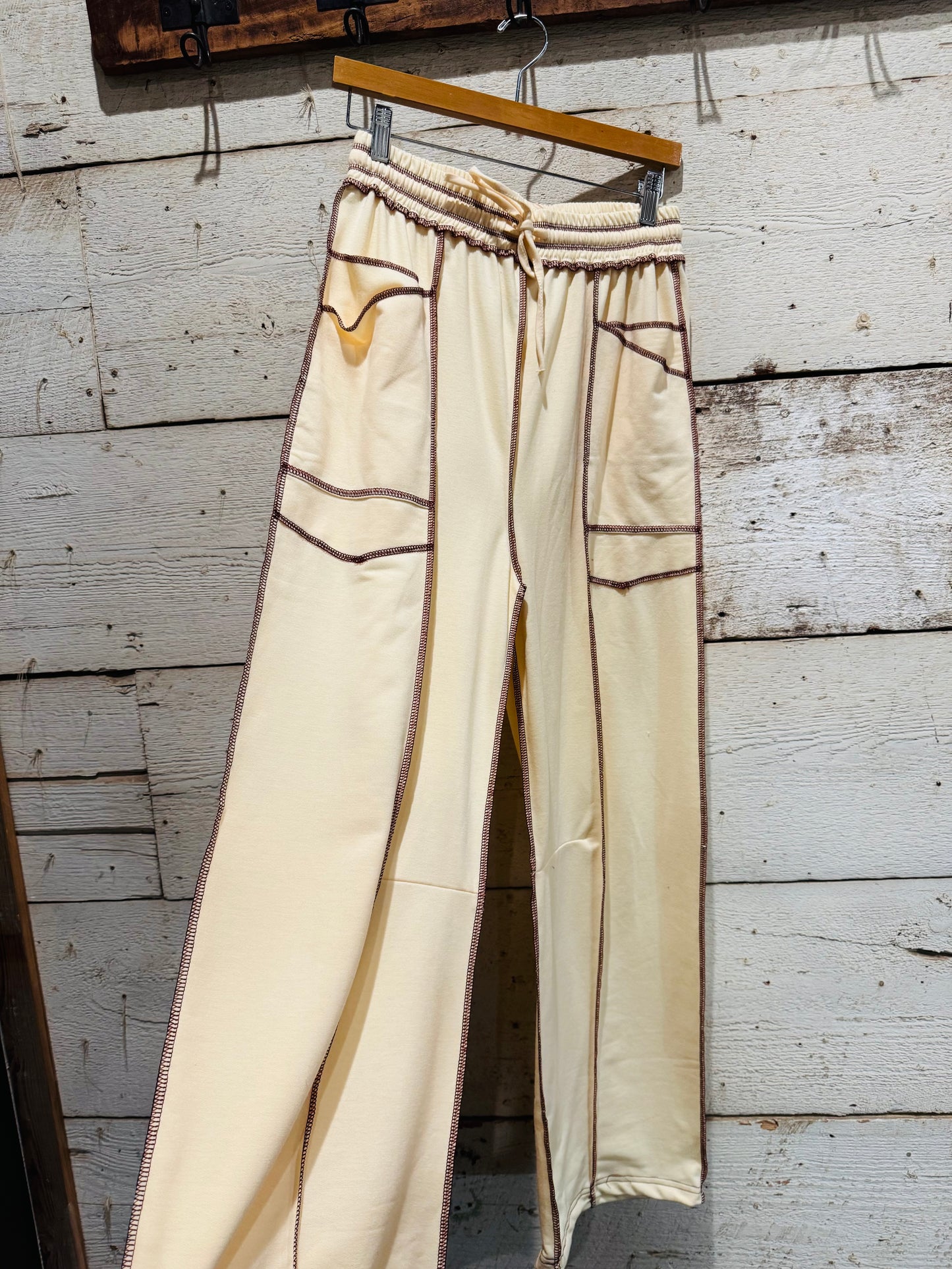 Beige Barrel Sweats