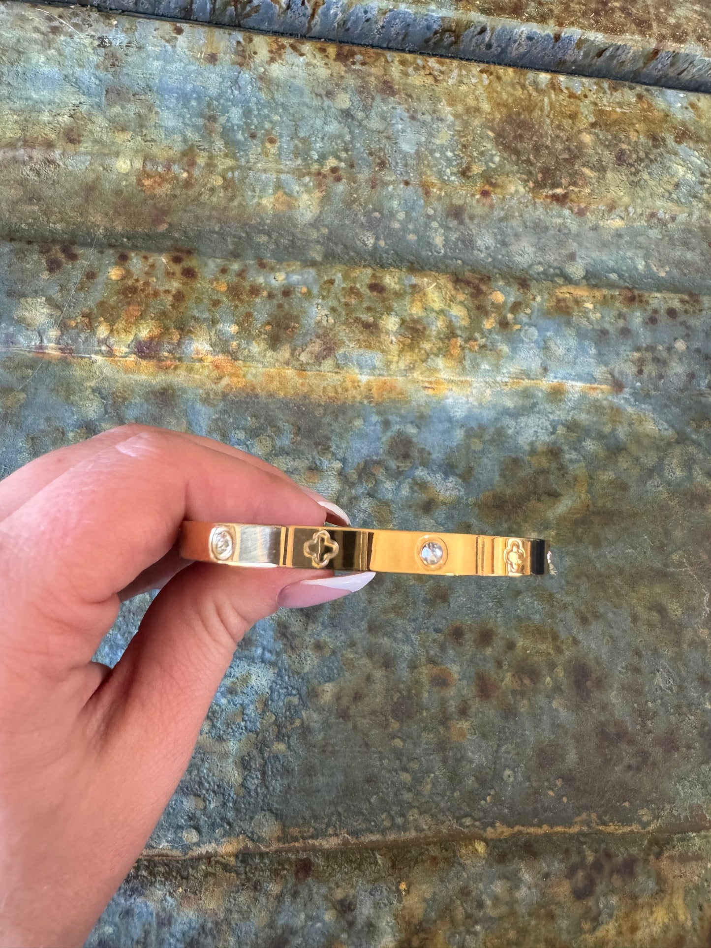 Gold Rhinestone Bracelet