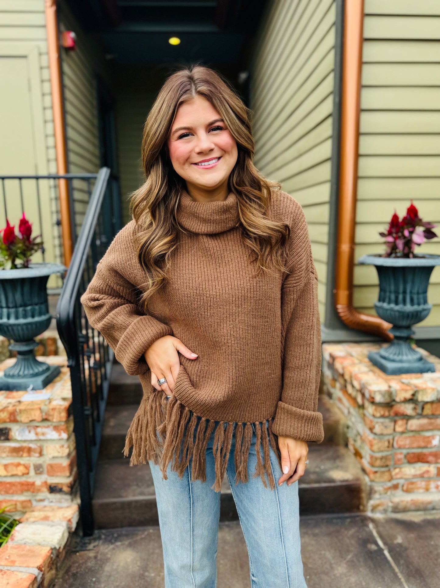 Fringe Ribbed Sweater