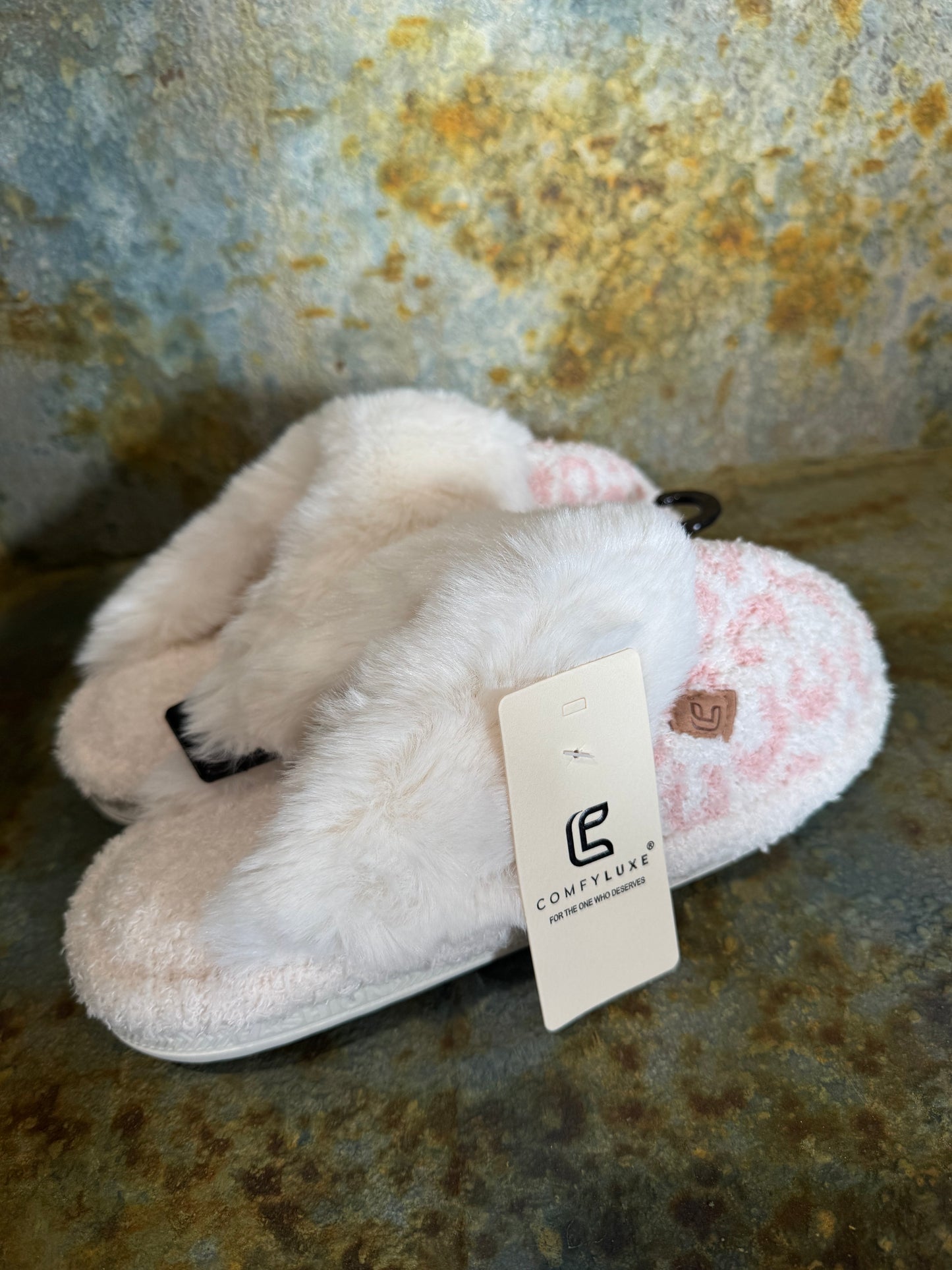 Pink Leopard Slippers