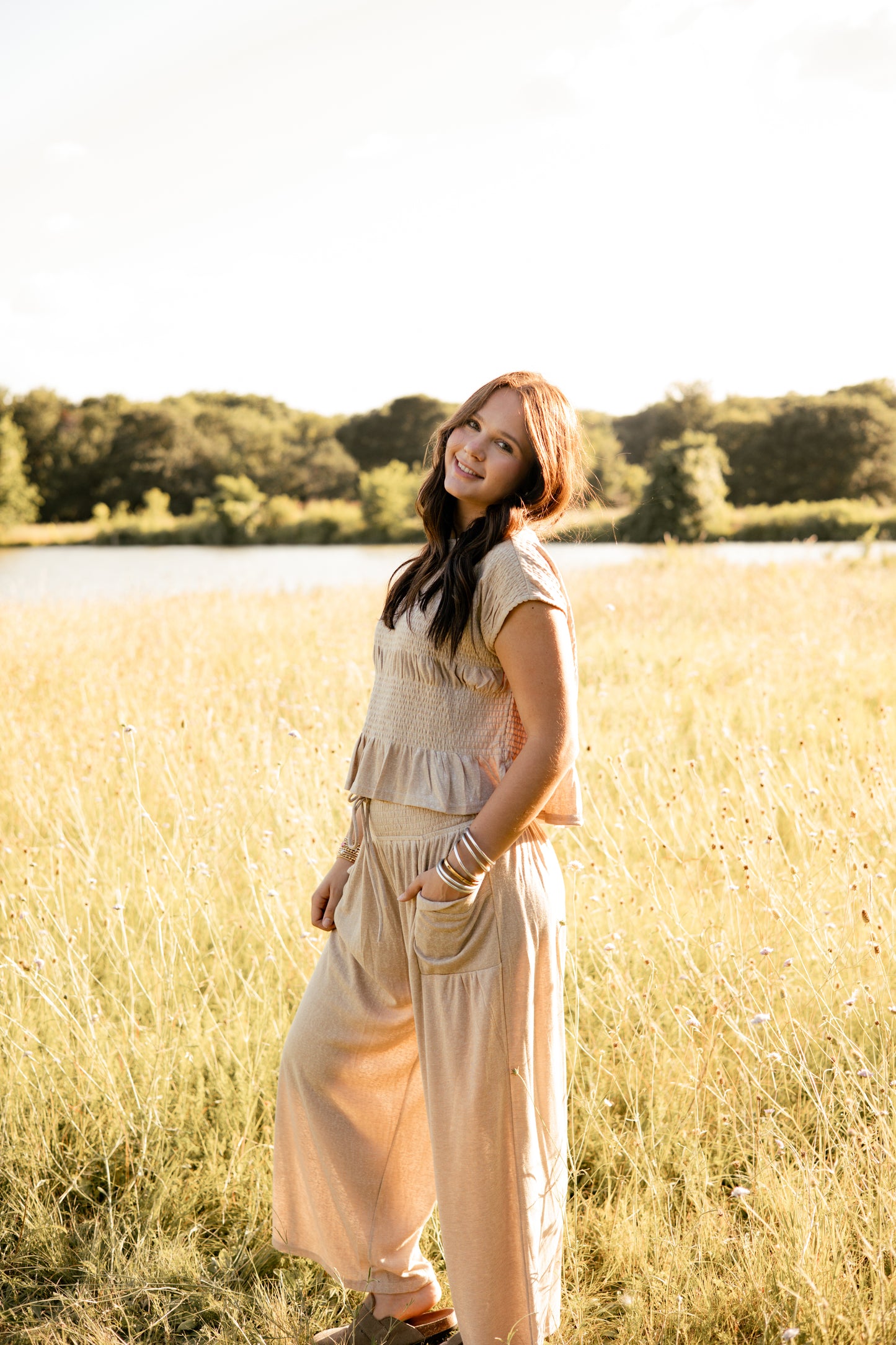 Relaxed Knit Top & Wide Pant Set