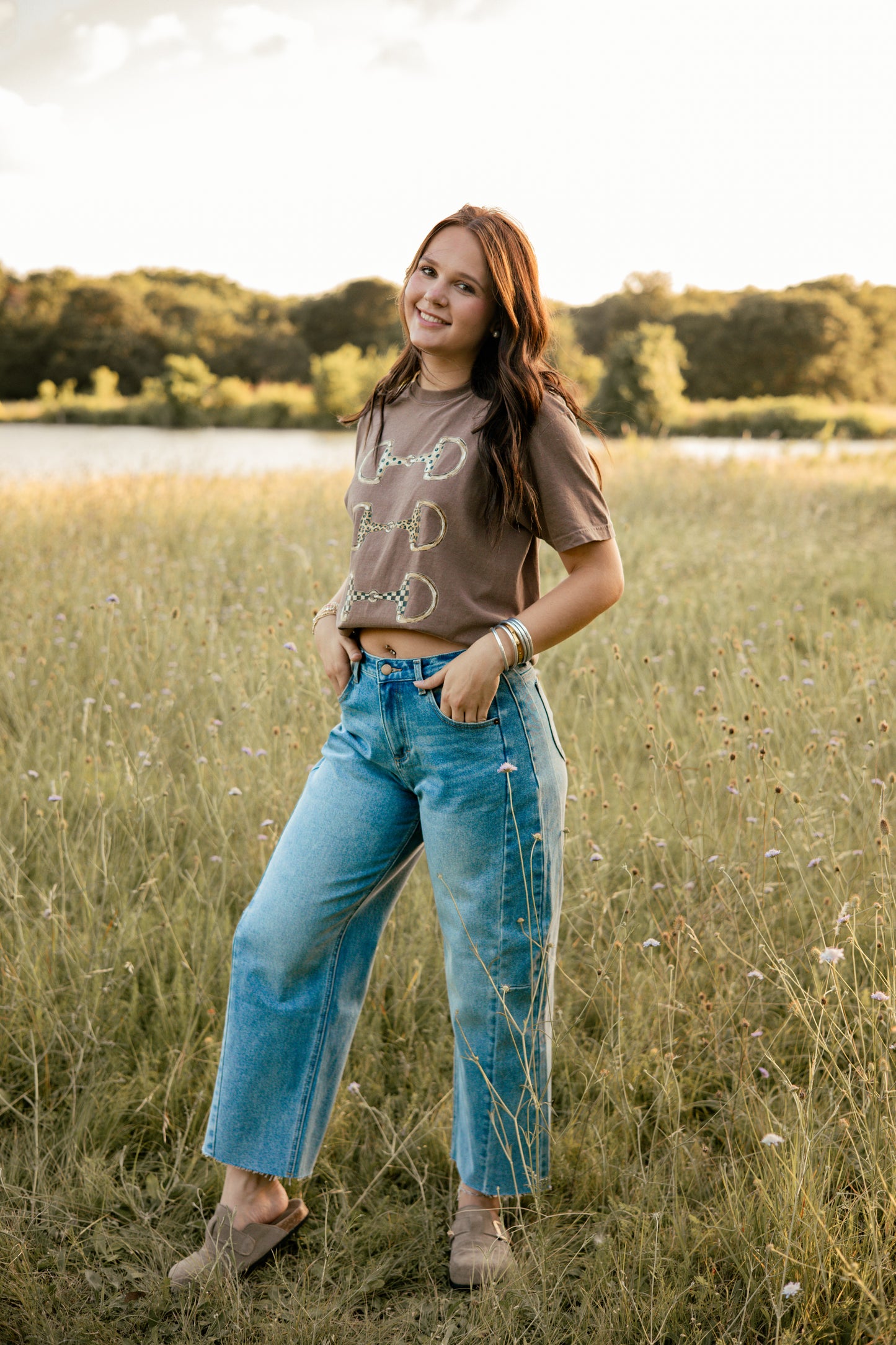Medium Washed Barrel Jeans