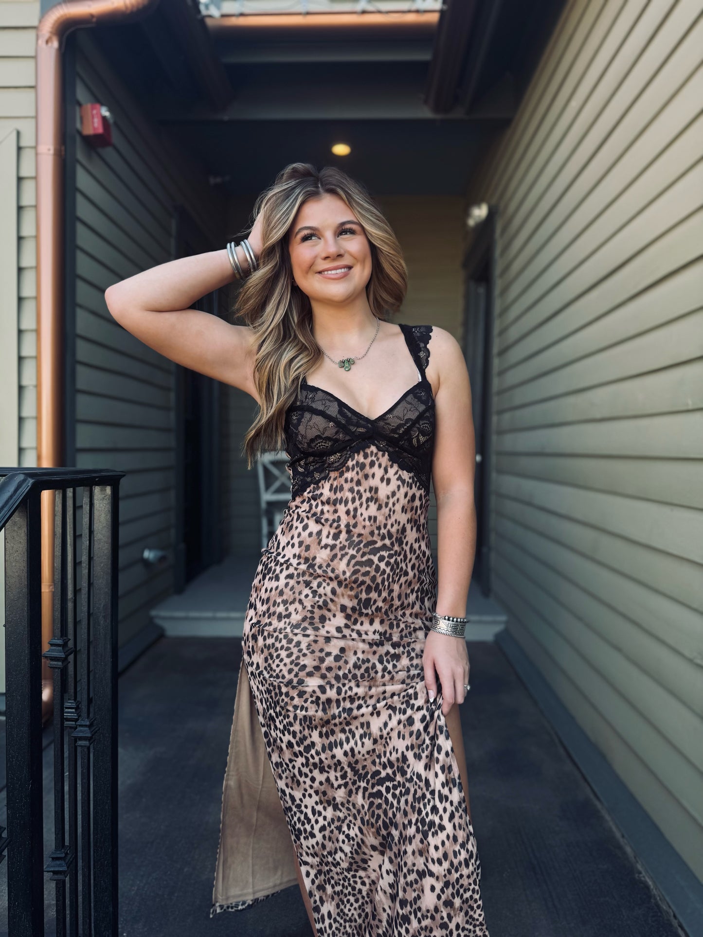 Leopard Lace Dress