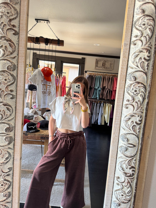 Brown Fleece Sweatpants