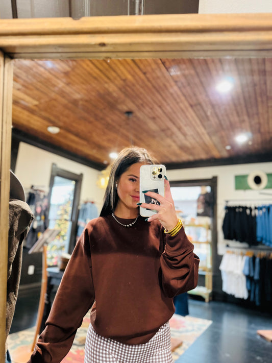 Brown Crewneck Sweater