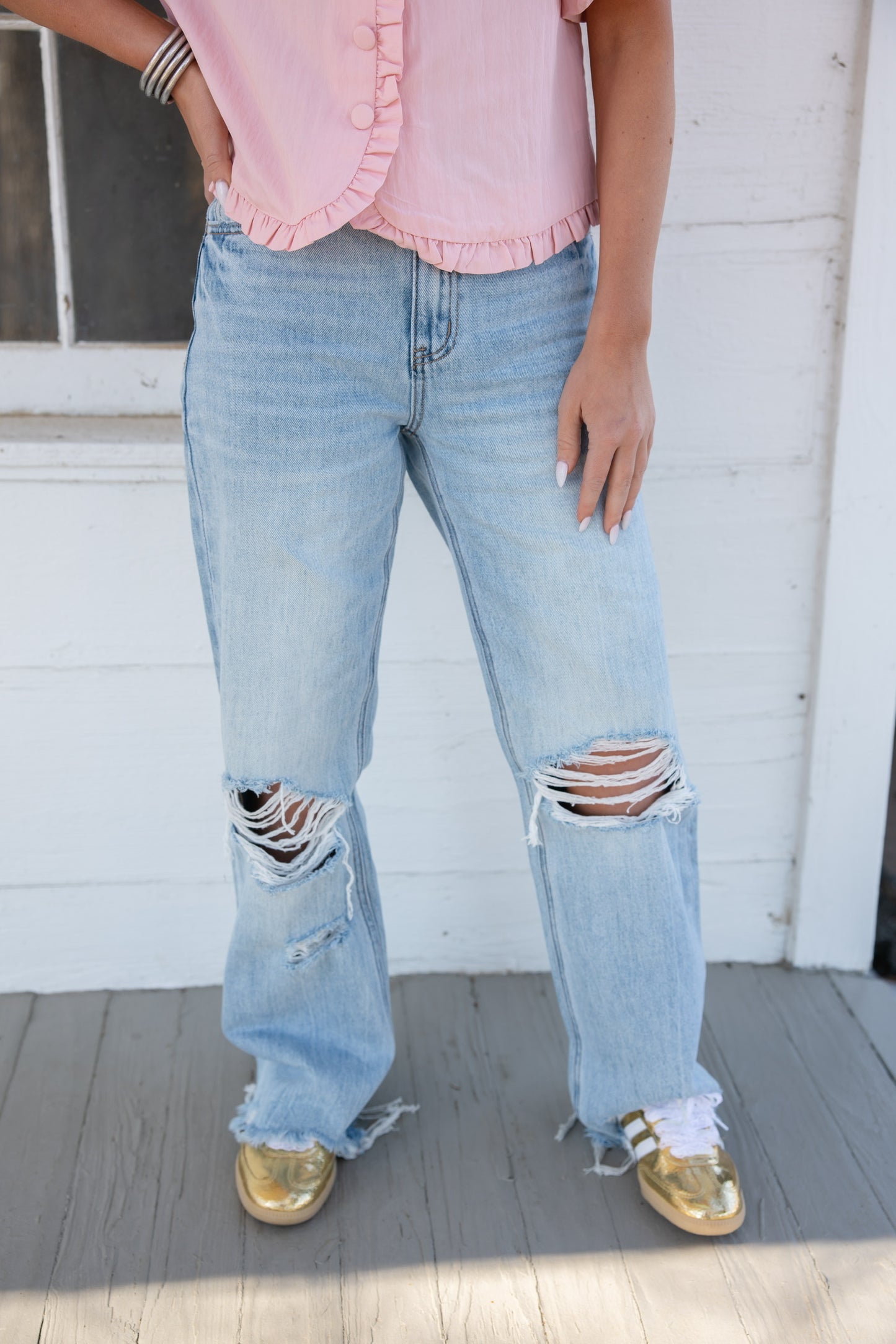 90's Vintage Super High Rise Flare Jeans