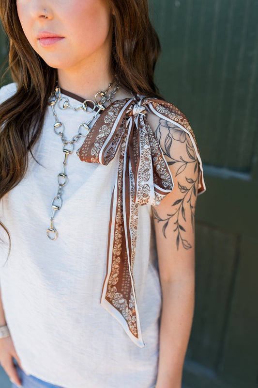 Horse Bit Lariat Necklace