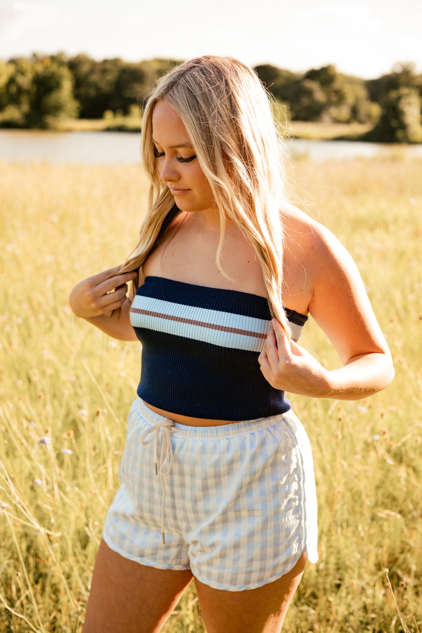 Baby Blue Pocket Shorts