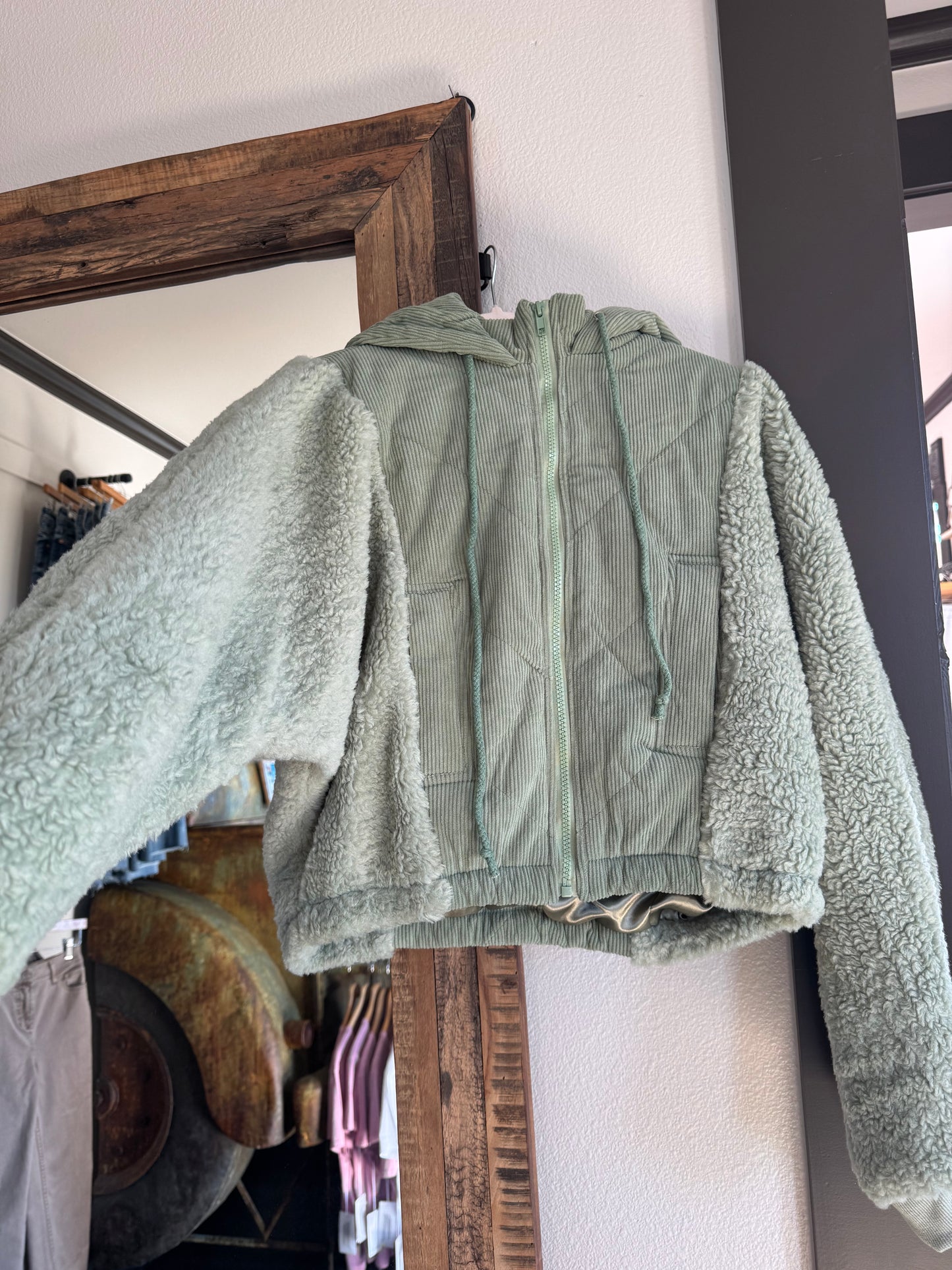Sage Hooded Puffer Jacket