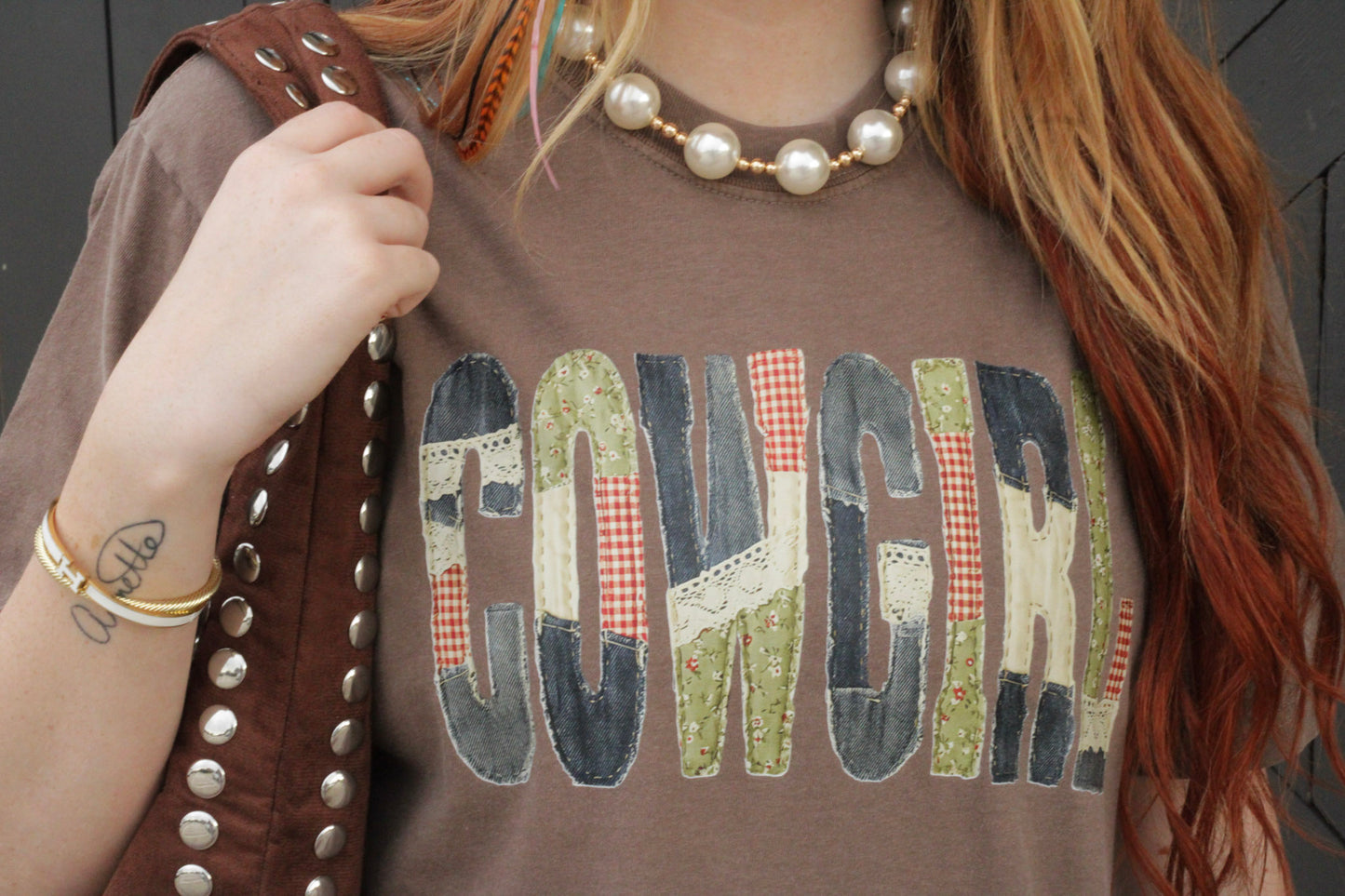 Cowgirl Vintage Quilt Tee