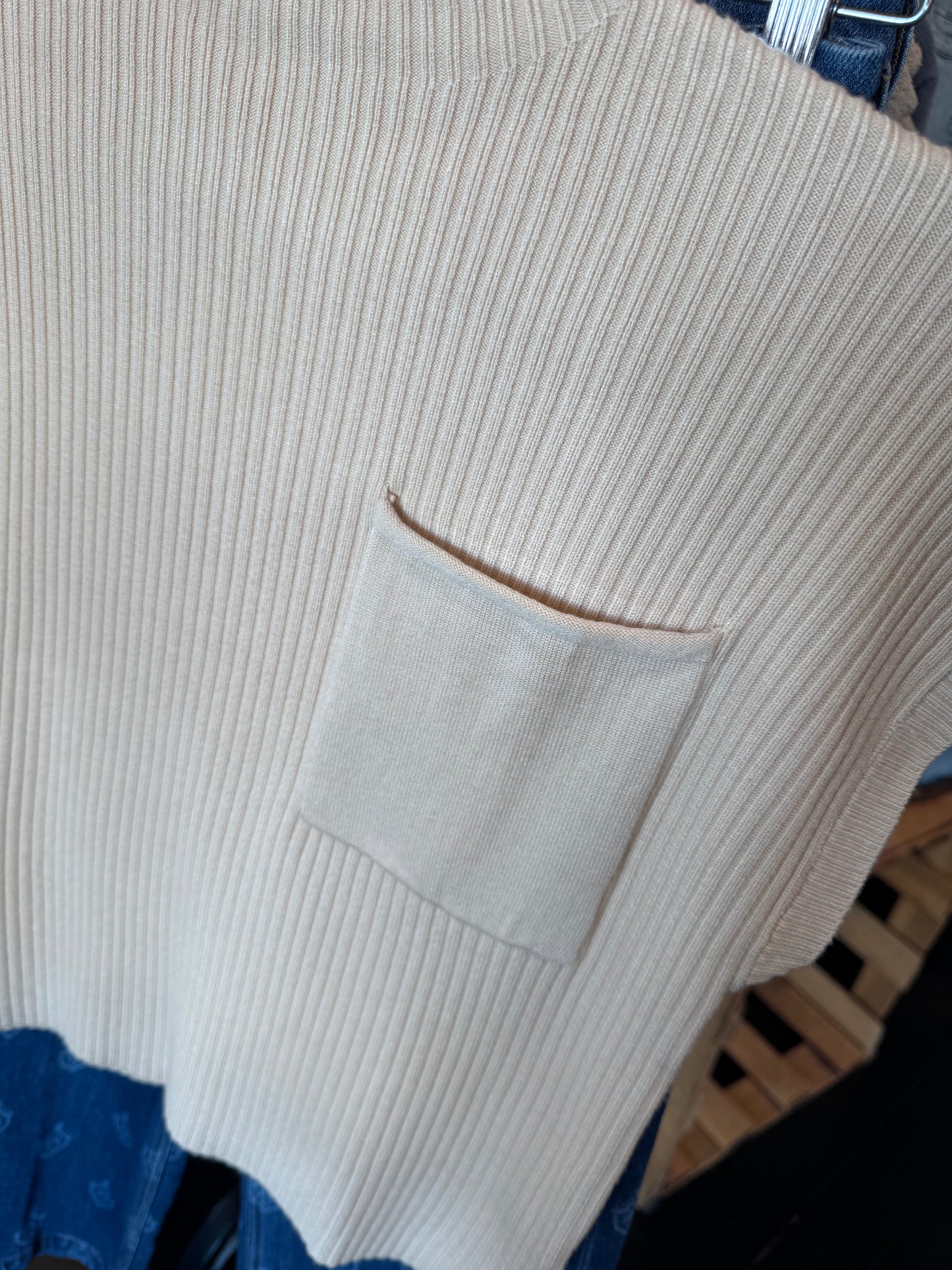 Cream Turtle Neck Sweater